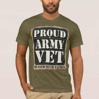 Camiseta O Orgulho do Exército Vetou Meu Juramento Nunca Ex