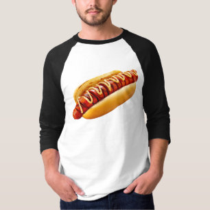 Camiseta O orgulho gay artístico do Hotdog do SlipperyJoe 