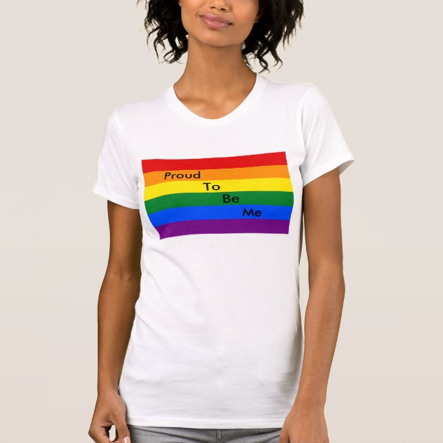 Camiseta O orgulho gay da mulher (Frente)
