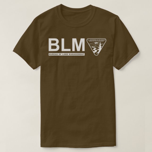 Camiseta O original BLM Bureau of Land Management White (Frente do Design)