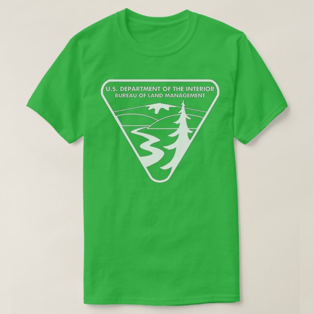 Camiseta O original BLM Bureau of Land Management White (Frente do Design)