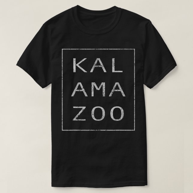 Camiseta O original moderno Retro Kalamazoo Michigan (Frente do Design)