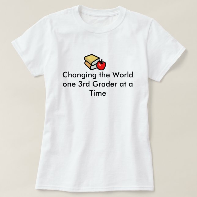 Camiseta ó Os professores da categoria mudam o mundo (Frente do Design)