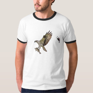Camiseta O Osprey que está sendo perseguido por um vermelho