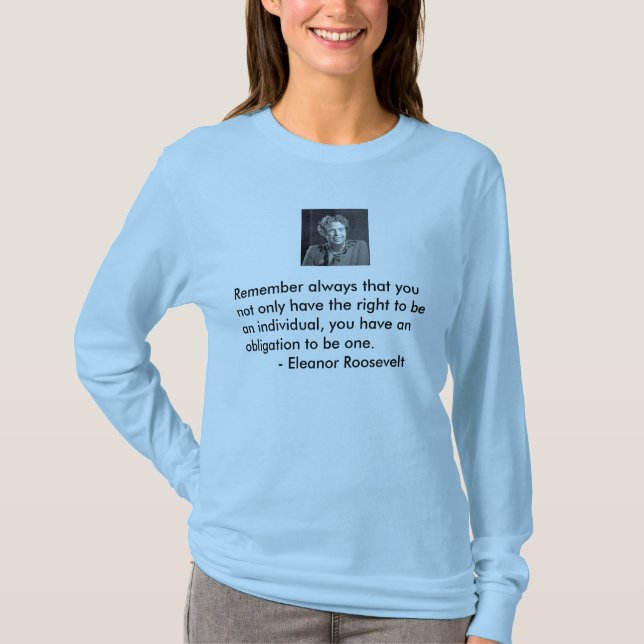 Camiseta O ot da obrigação seja um indivíduo (Frente)