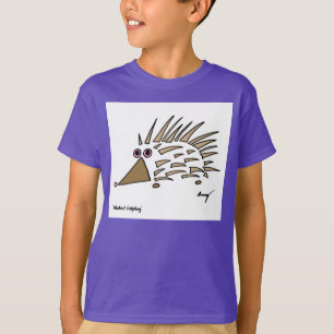 Camiseta O ouriço abstrato caçoa o t-shirt do Raglan