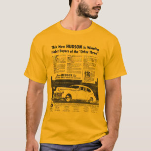 Camiseta O ouro 1940 novo do automóvel de HUDSON