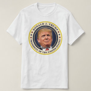 Camiseta O ouro da inauguração de Donald Trump Stars a