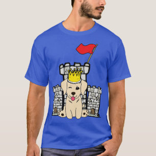 Camiseta O Ouro Engraçado Retriever É O Rei Do Castelo