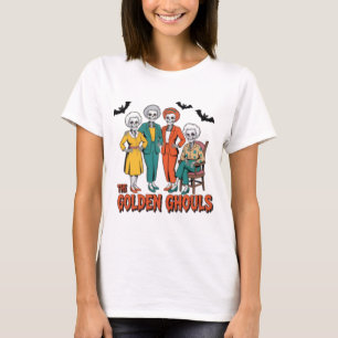 Camiseta O Ouro Ghouls Dia de as Bruxas engraçado Skeleton 