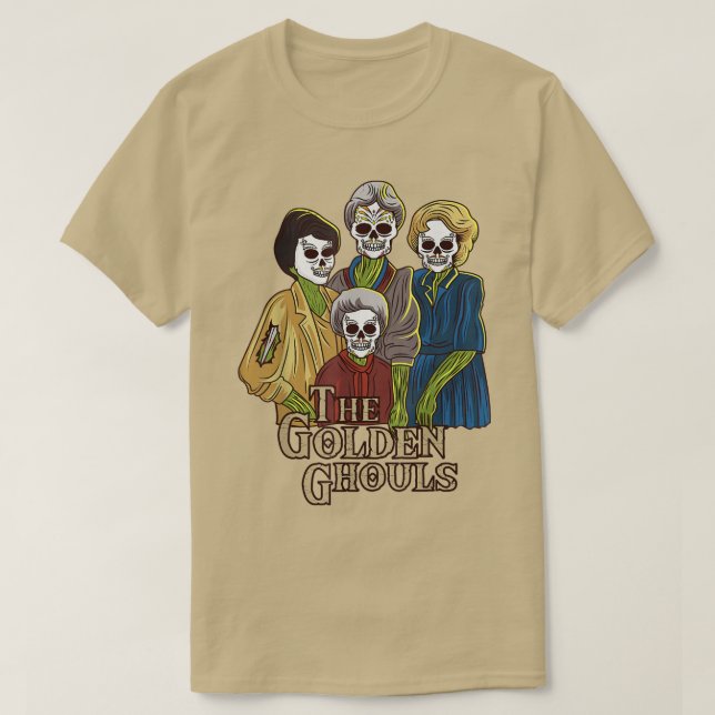Camiseta O Ouro Ghouls Halloween Engraçado Presente 275 (Frente do Design)