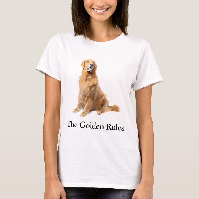 Camiseta O Ouro Retriever Regras T-Shirt (Frente)