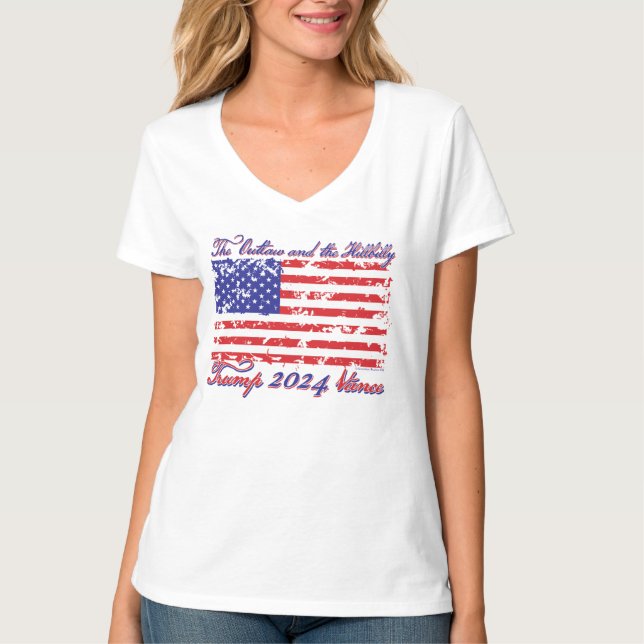 Camiseta O Outlaw e o Hillbilly (Frente)