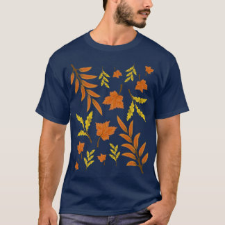 Camiseta O outono Botânico Deixa a Natureza Selvagem Cair