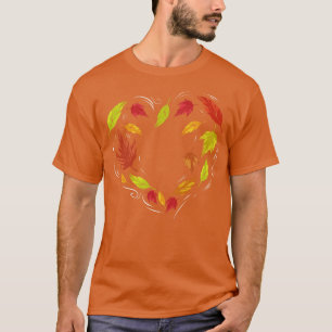 Camiseta O Outono Deixa O Coração Para A Ação De Graças