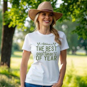 Camiseta O outono é a melhor época do ano