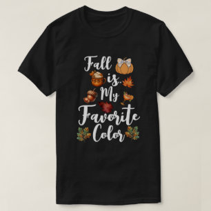 Camiseta O Outono é Minha Cor Favorita