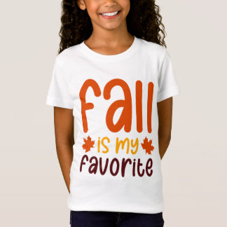 Camiseta O Outono é o Meu Favorito - Design de Citação Acon