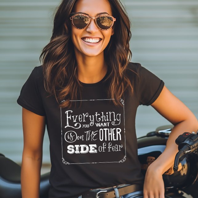 Camiseta O outro lado do medo (Criador carregado)