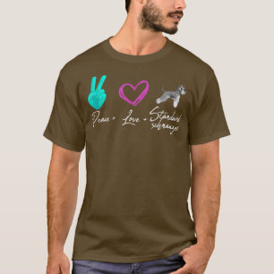 Camiseta O Padrão de Paz Schnauzer Funny Dog Proprietário