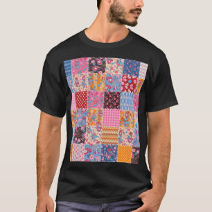 Camiseta O padrão de tecidos bonitinho, sem problemas.