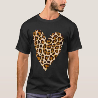 Camiseta O padrão leopardo no topo