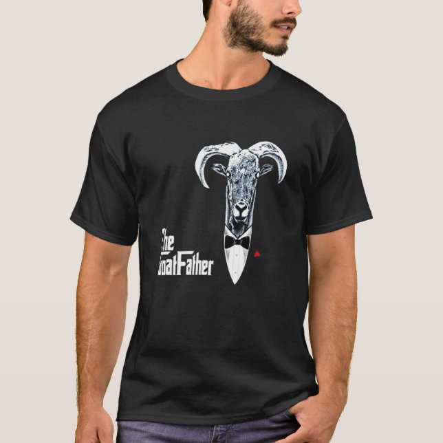 Camiseta O Padre Goatdad Engraçado Padre Goat (Frente)
