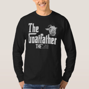 Camiseta O Padrinho da Cabra Fazendeiro de Animais de Fazen