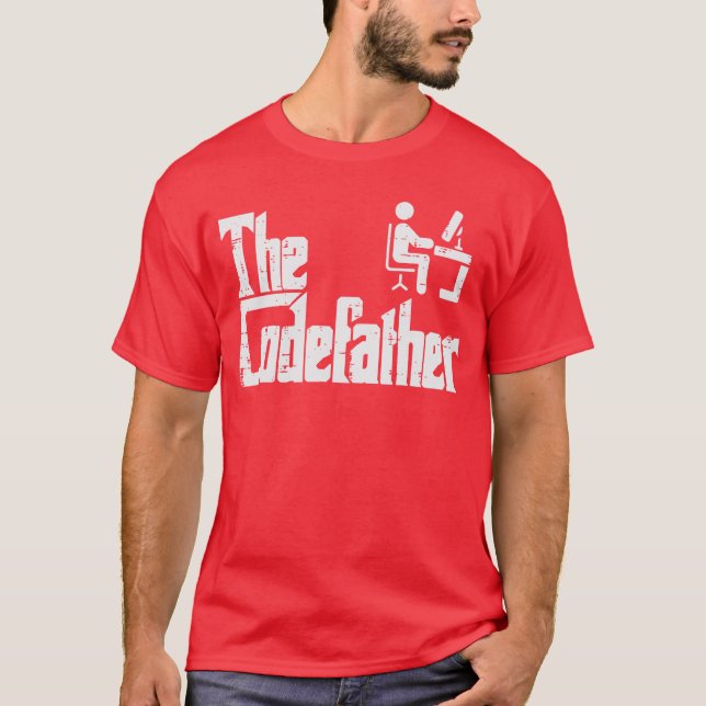 Camiseta O Padrinho do Código Paródia engraçada de programa (Frente)