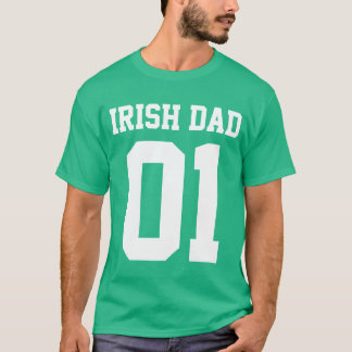 Camiseta O pai #01 irlandês personaliza
