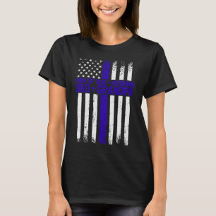 Camiseta O Pai Azul Da Bandeira Americana De Deus Do Marido