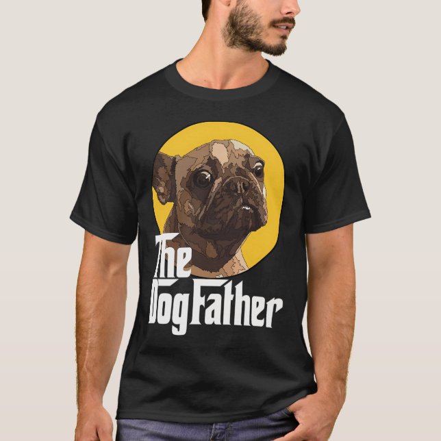 Camiseta O Pai Cachorro Frenchie Dad (Frente)