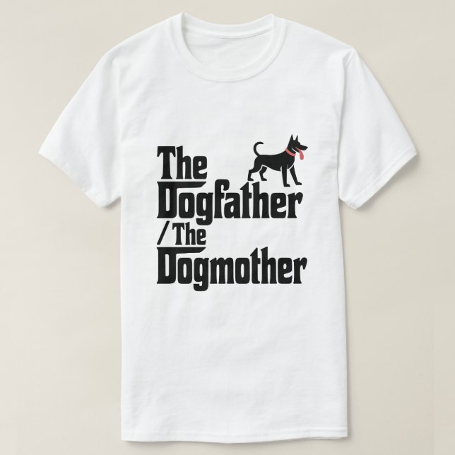 Camiseta O Pai Da Dogdad O Pai Da Pet Engraçada (Frente do Design)