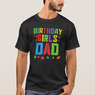 Camiseta O Pai da garota de aniversário bloqueia o mestre c