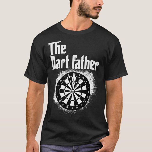 Camiseta O Pai Dart para Jogadores Dart ou Equipes Dart (Frente)