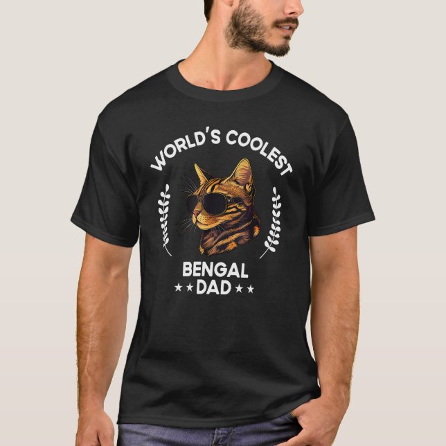 Camiseta O Pai de Cachorro Mais Legal do Mundo Papa Homens  (Frente)