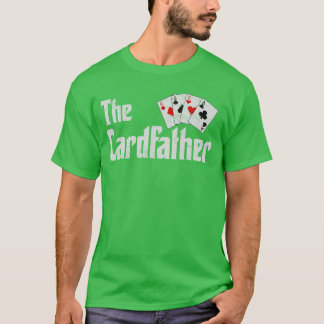 Camiseta O Pai de Cartas Jogo de Poker Cartas Jogando Pai
