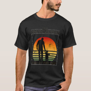 Camiseta O Pai De Dia de os pais E O Fundo De Pesca Do Filh