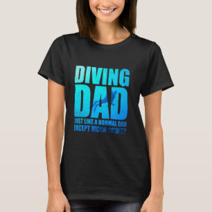 Camiseta O Pai de mergulho é como um Divino Scuba Engraçado