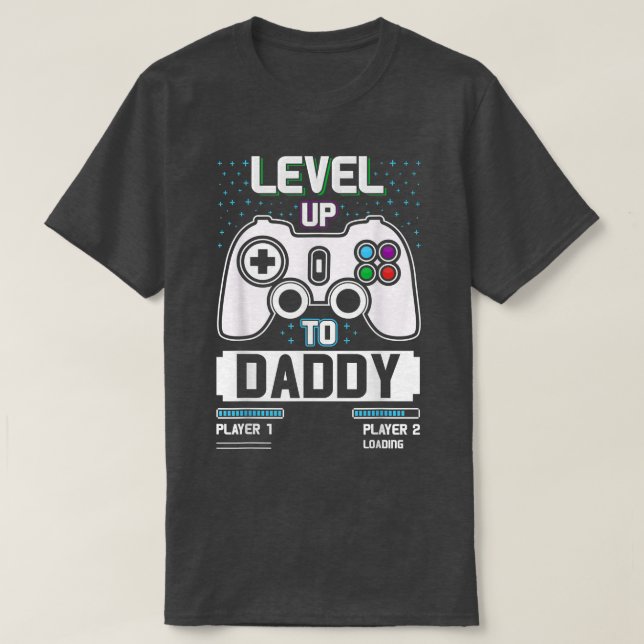 Camiseta O Pai de Nível Superior será Pai Padre Gamer (Frente do Design)