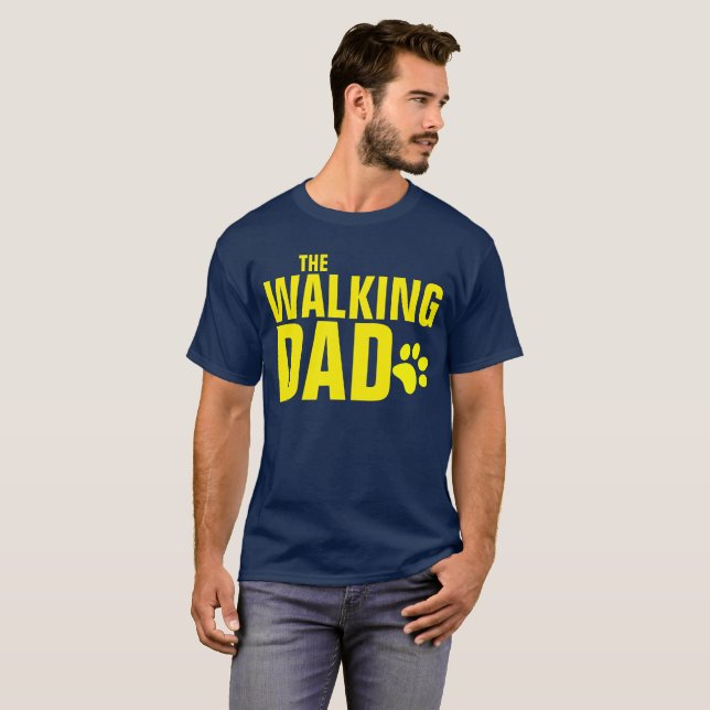 Camiseta O Pai do Cachorro Andando (Frente Completa)