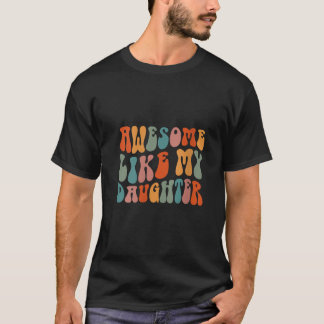Camiseta O Pai do dia do pai dá risada incrível como o meu