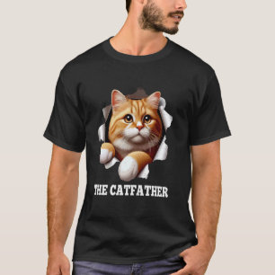 Camiseta O Pai do Gato Dia dos Pais Amante de Gatinhos Pai