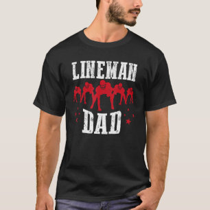 Camiseta O Pai do jogador de futebol americano do Dia do Pa