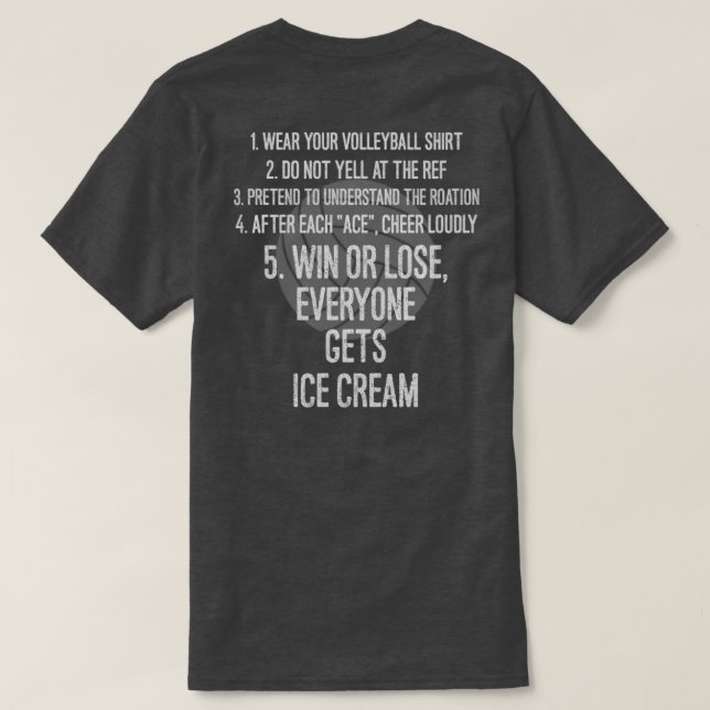 Camiseta O pai do voleibol (Verso do Design)