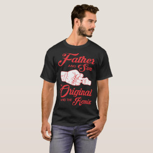 Camiseta O pai e o filho o original e Remix