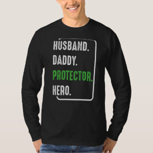 Camiseta O Pai Husband Protetor Hero Parent Celebra Fath