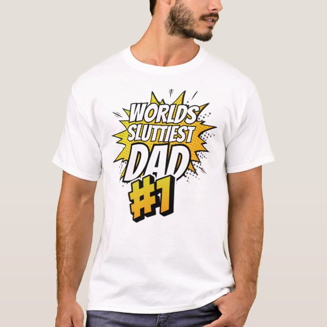Camiseta O Pai Mais Engraçado do Mundo, pai de Piada de Mem (Frente)