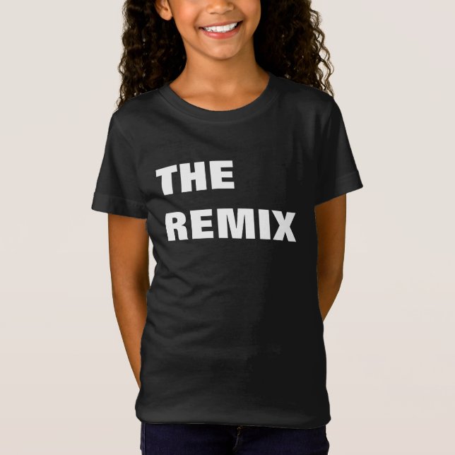 Camiseta O pai & mim das mamães das meninas do Remix Spawn (Frente)
