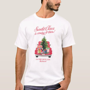 Camiseta O Pai Natal da Família Correspondente está chegand